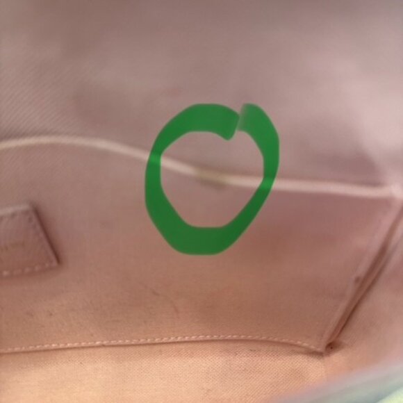 Louis Vuitton Damier Azul Pochette Felicie Chain Wallet in Rose Ballerine - Picture 8 of 16